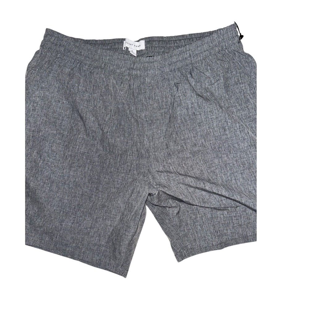 Flint Park Mens Court Short‎ Heather Grey Athletic Activewear Shorts L NEW